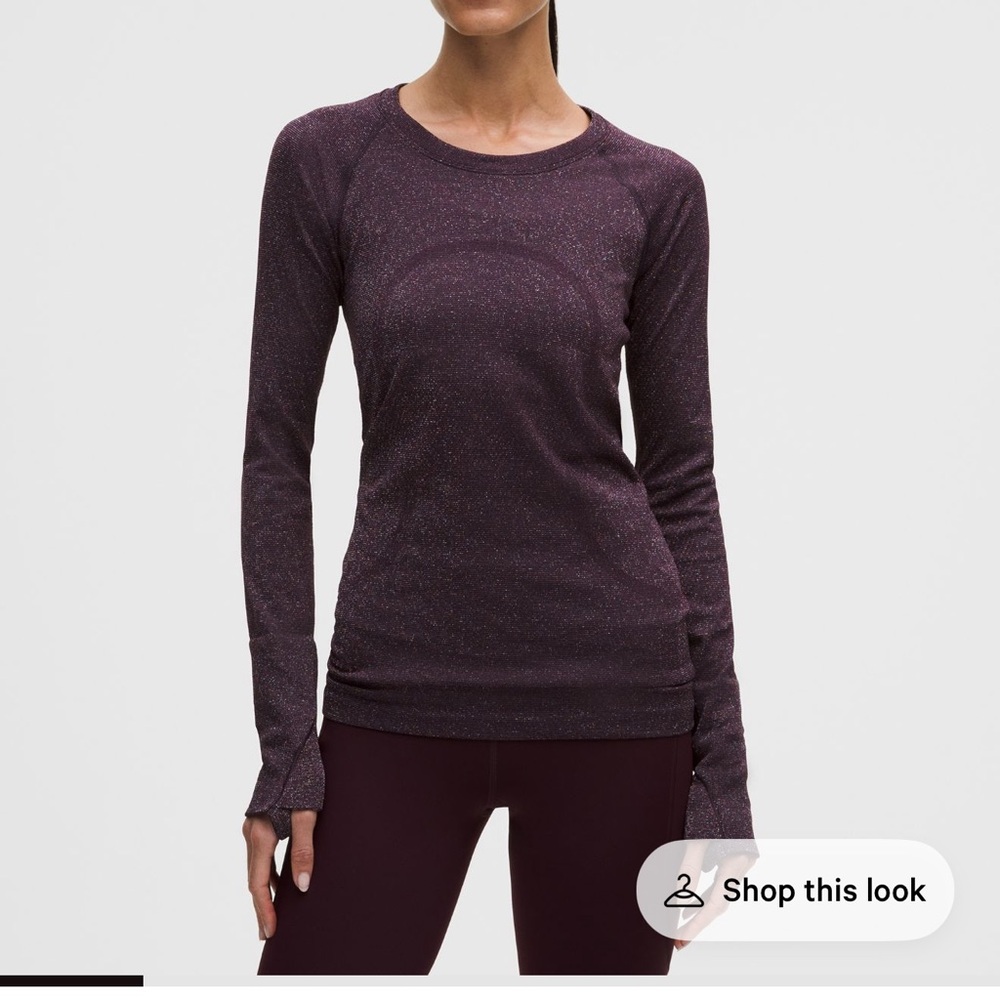 Lululemon Swiftly Tech Long-Sleeve Shirt Hip Length *Sparkle*
